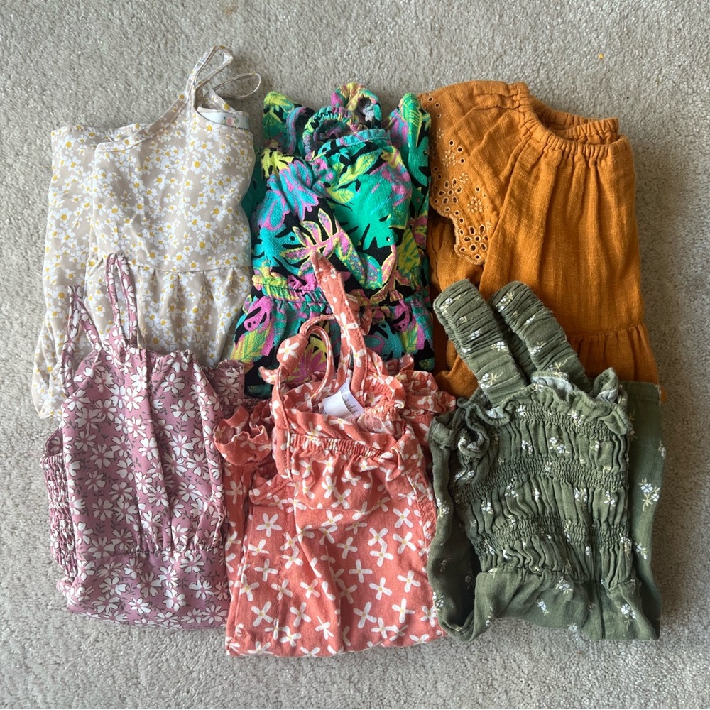 Toddler 3T dresses & rompers LOT